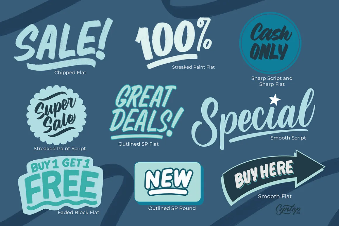 Procreate Sign Painting Brush Pack