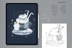 Procreate Sketch Kawaii Stamp Brush