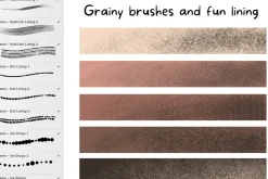 Procreate vintage ink comic brush
