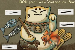 Procreate vintage ink comic brush