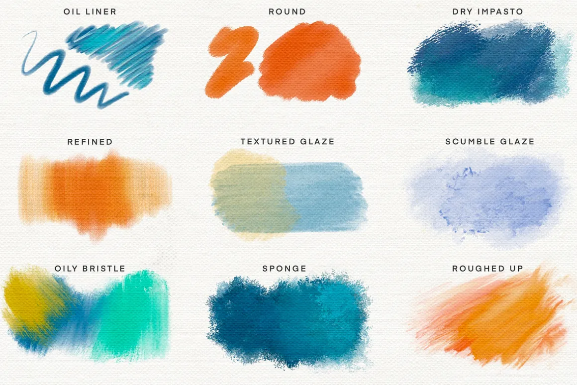 Procreate Artist Oil Paint Brushes