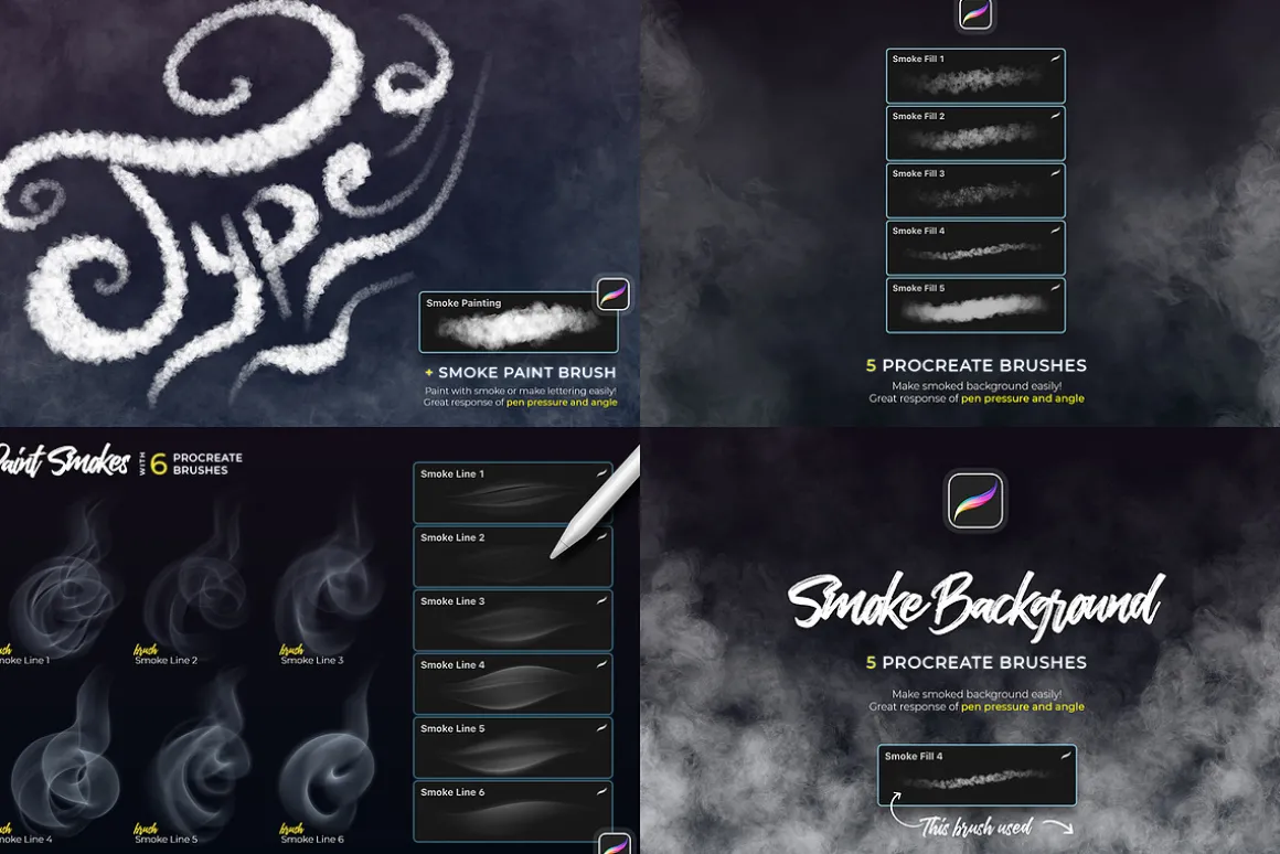 368 Procreate Brushes Bundle