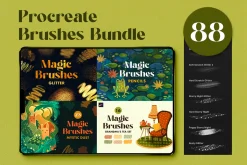 88 Procreate Brushes Bundle