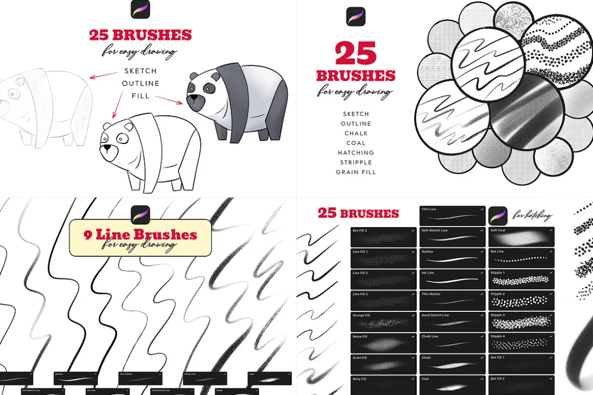 368 Procreate Brushes Bundle