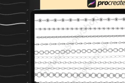 120 Procreate Chain Jewelry Brushes