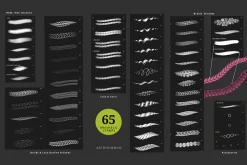 Procreate Curls & Braids Brushes 3