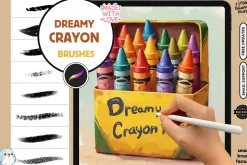 Procreate Dreamy Crayon Collection