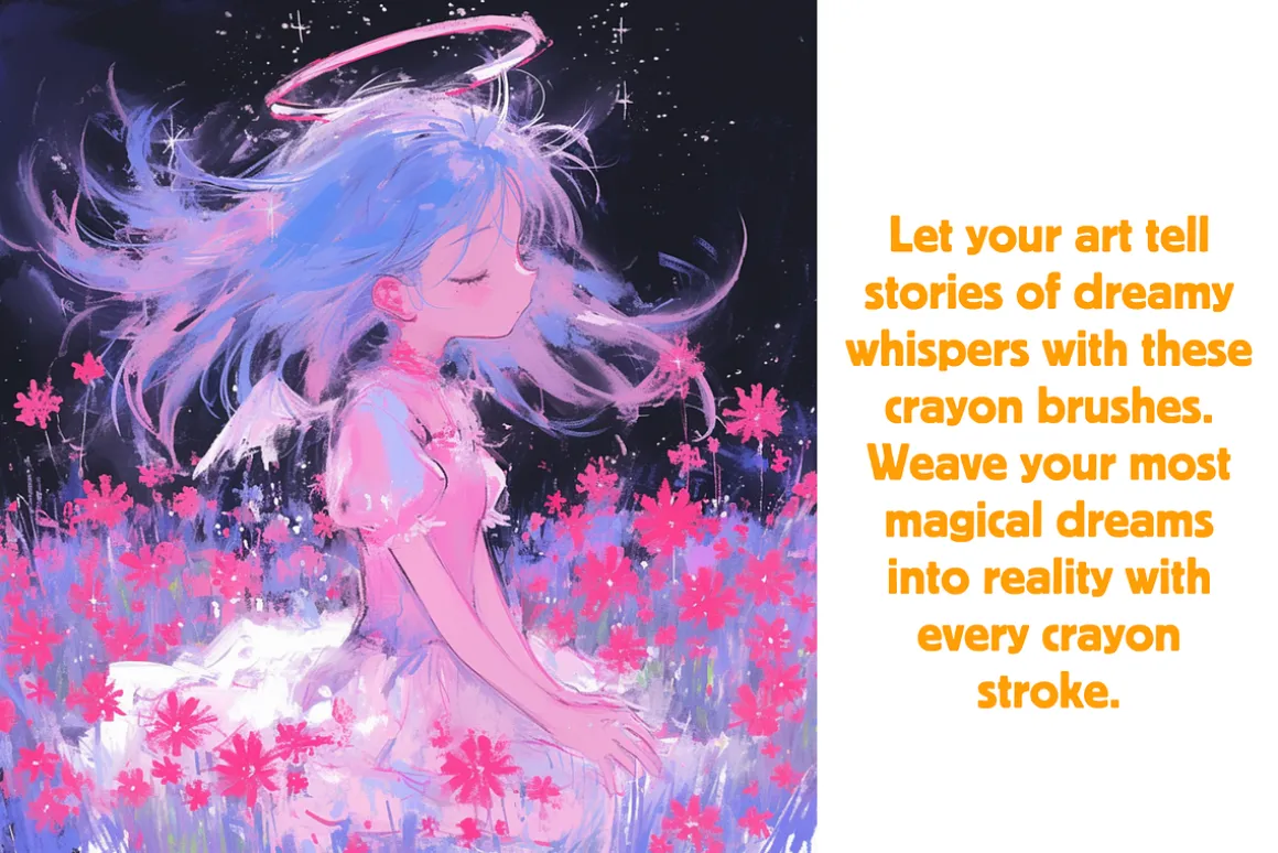 Procreate Dreamy Crayon Collection