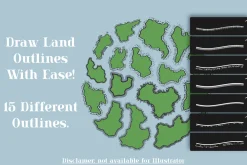 Procreate Fantasy Map Maker Brushes