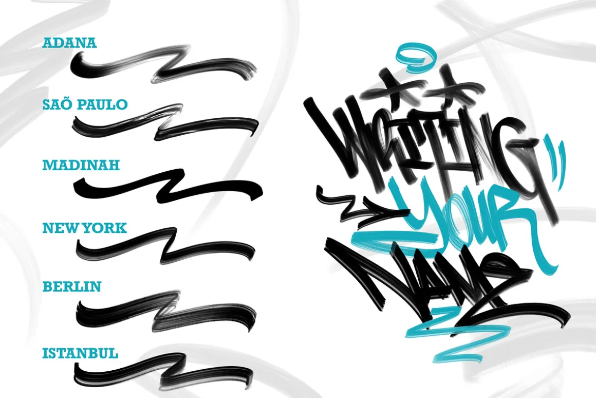Procreate Graffiti Brush Bundle