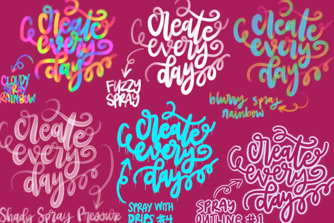 Procreate Graffiti Spray Paint Set