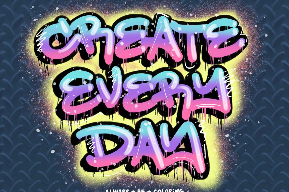 Procreate Graffiti Spray Paint Set