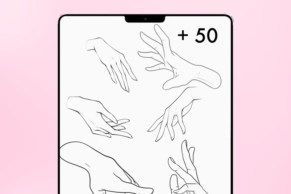 Procreate hands stamps