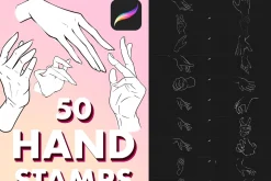 Procreate hands stamps