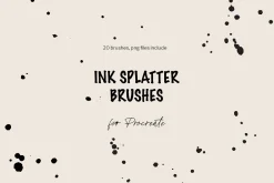 Procreate Ink Splatter Brushes