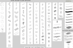 Procreate Isometric Cafe Stamp Pack