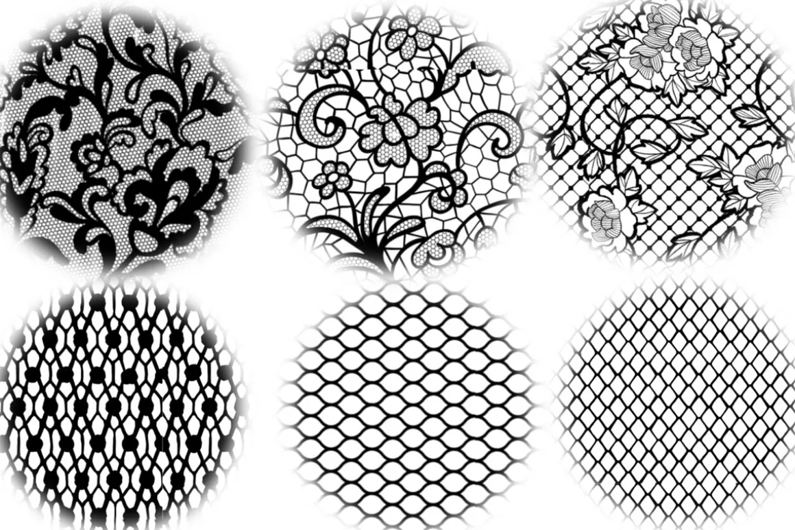 Procreate lace texture brushes, Proc