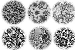 Procreate lace texture brushes, Proc