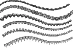 Procreate lace texture brushes, Proc