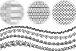 Procreate lace texture brushes, Proc
