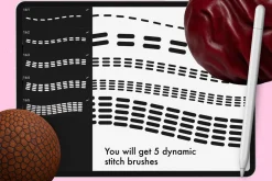 Procreate Leather Fabric brushes