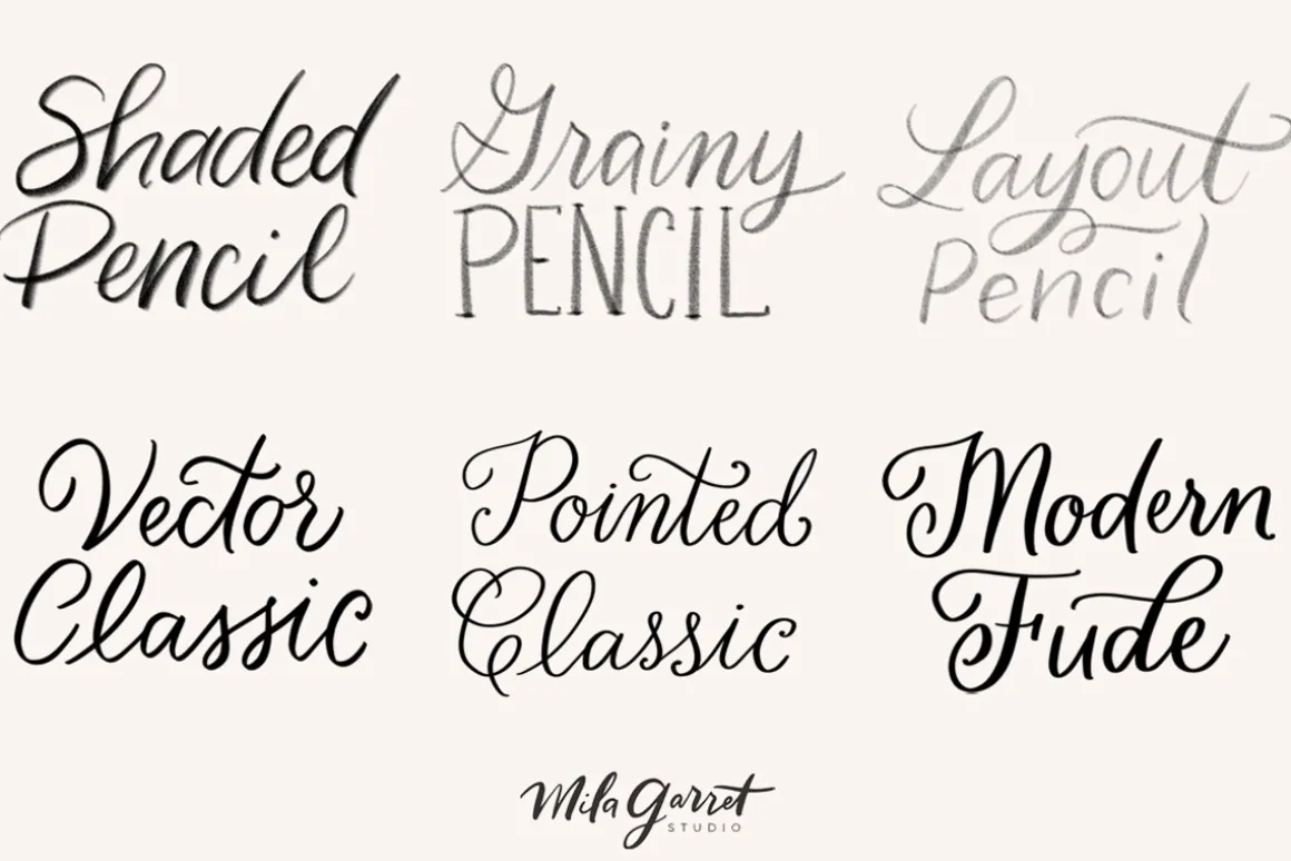 Procreate Lettering Brush Bundle