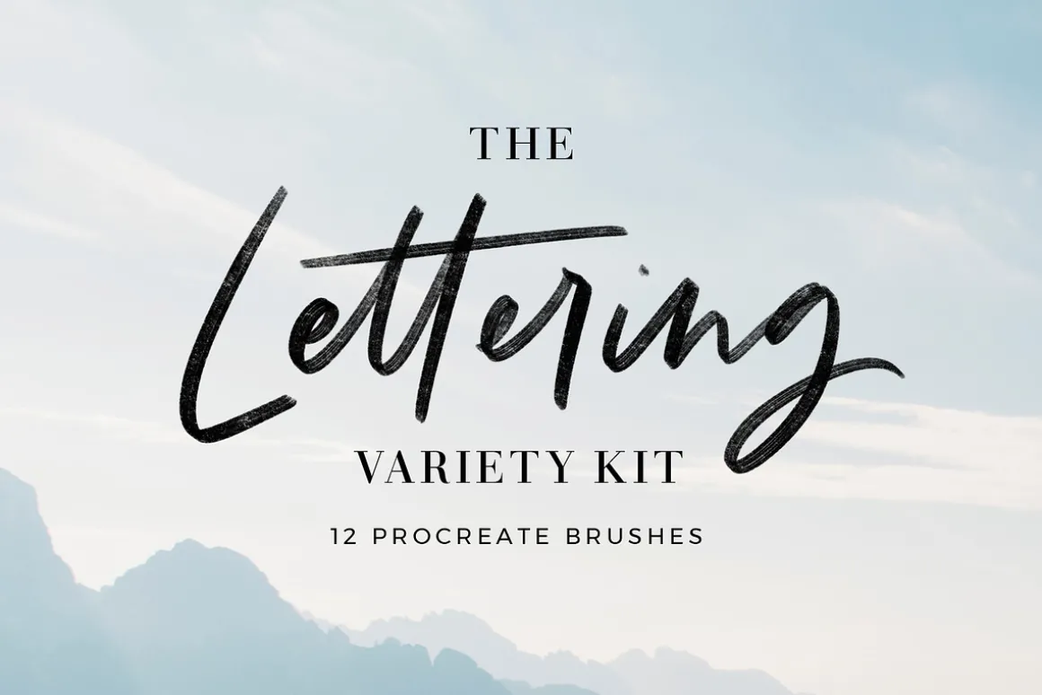 Procreate Lettering Brush Bundle