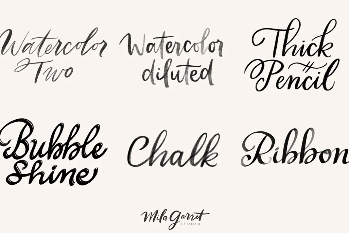 Procreate Lettering Brush Bundle
