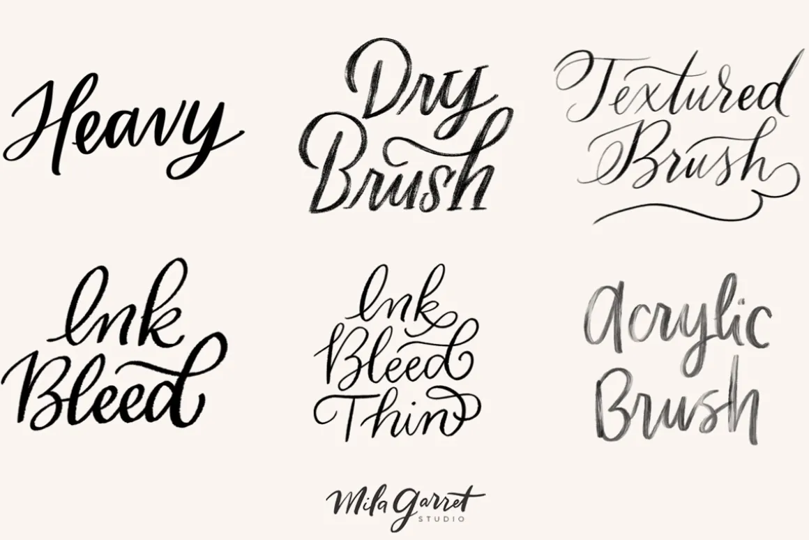 Procreate Lettering Brush Bundle