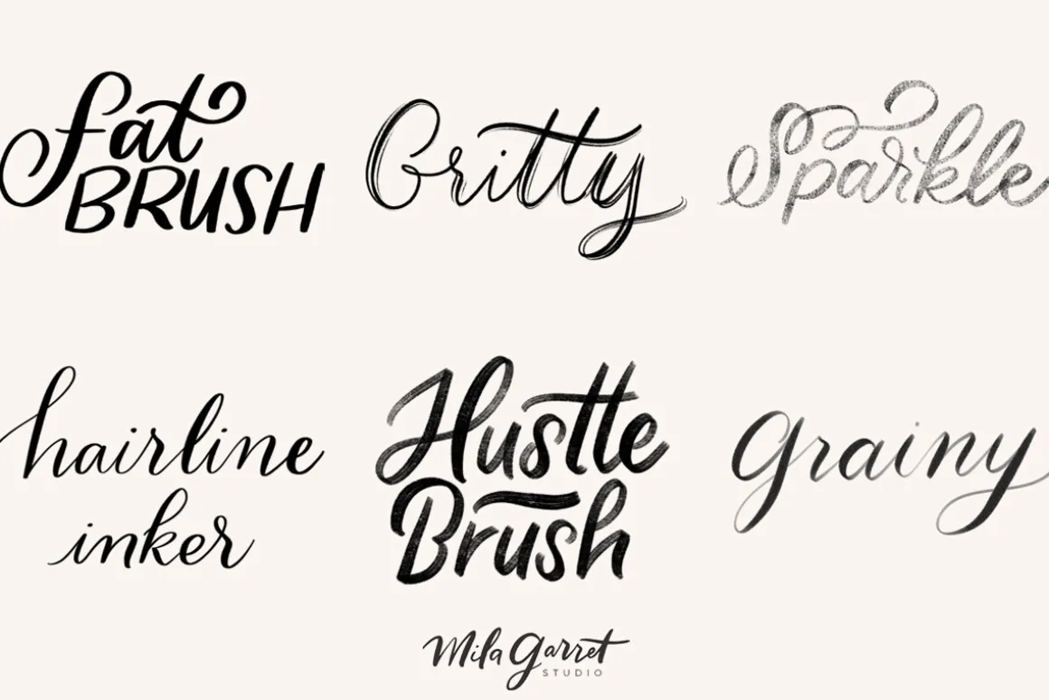 Procreate Lettering Brush Bundle