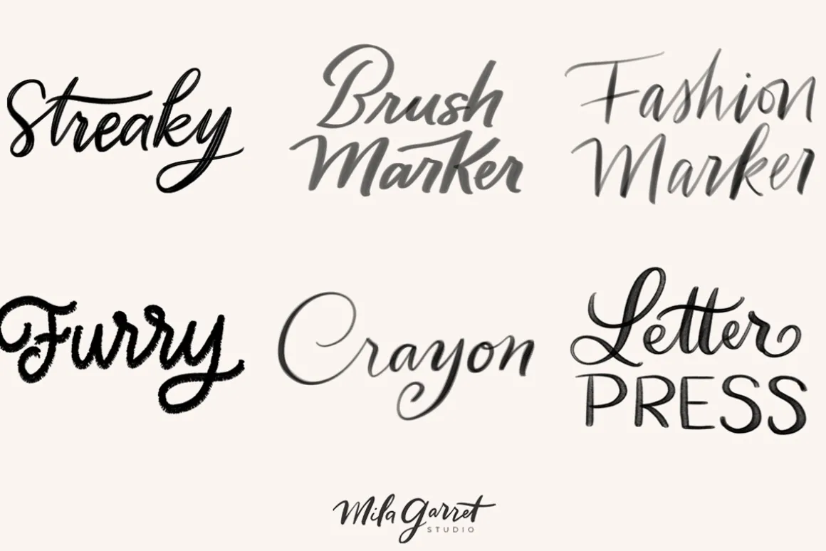 Procreate Lettering Brush Bundle