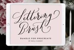 Procreate Lettering Brush Bundle
