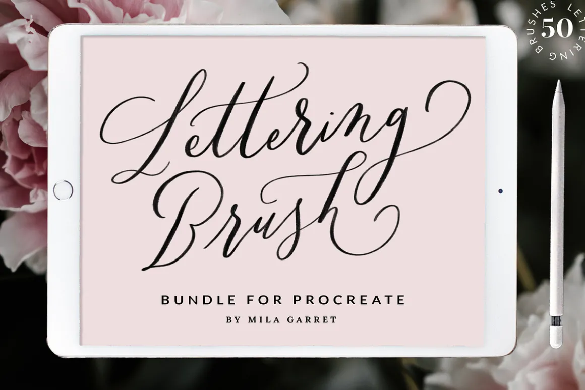 Procreate Lettering Brush Bundle