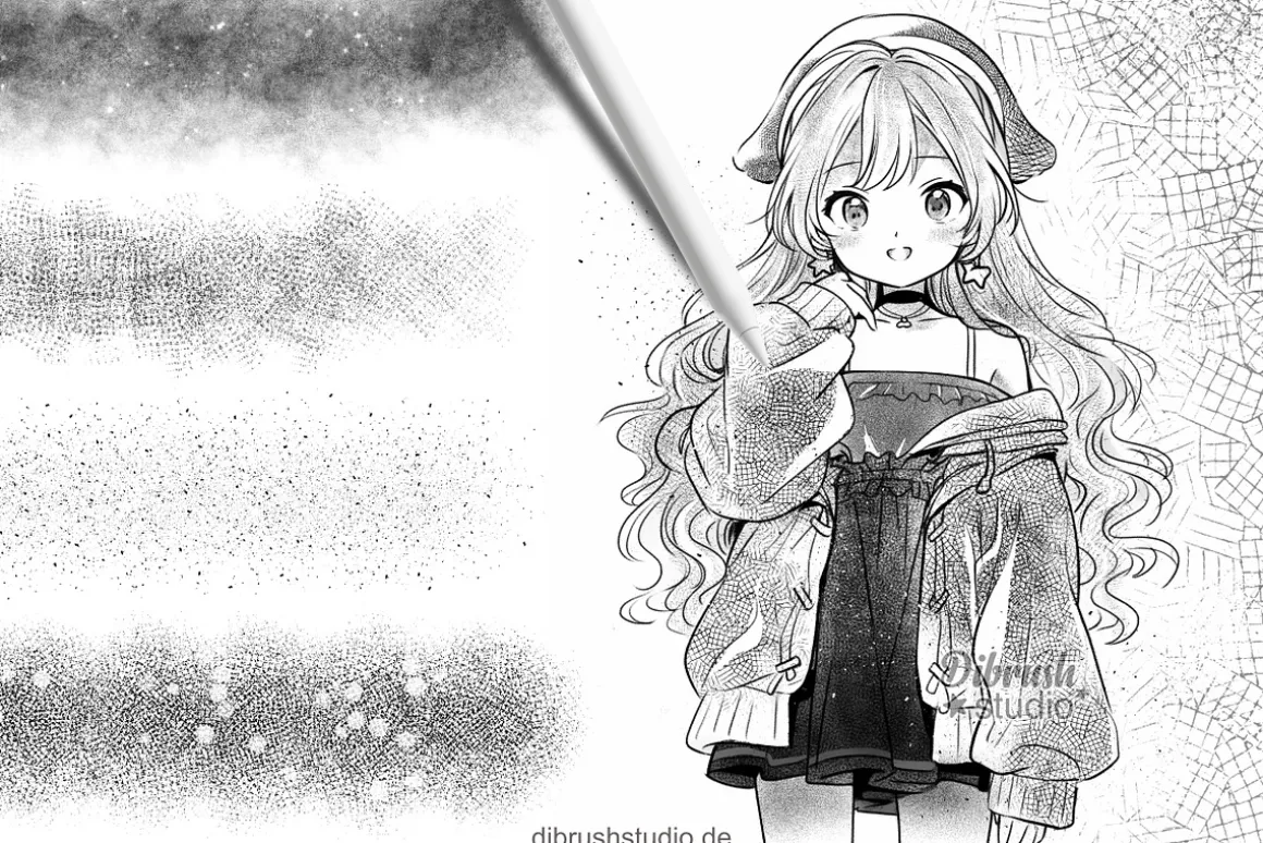 Procreate Manga Cross Hatching