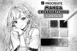 Procreate Manga Cross Hatching