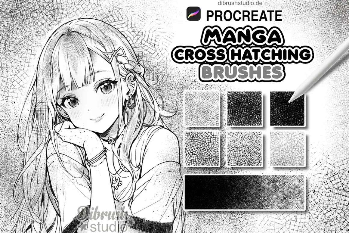 Procreate Manga Cross Hatching