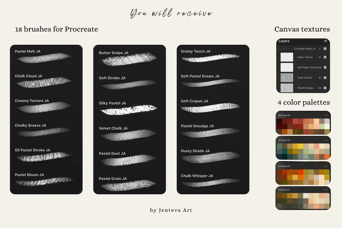 Procreate Oil Pastel Brushes