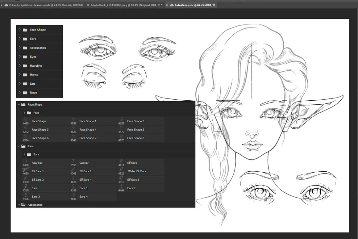 PROCREATE PORTRAIT CREATOR TOOLKIT