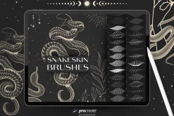 Procreate snake skin brushes