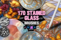 Procreate Stained Glass brushes