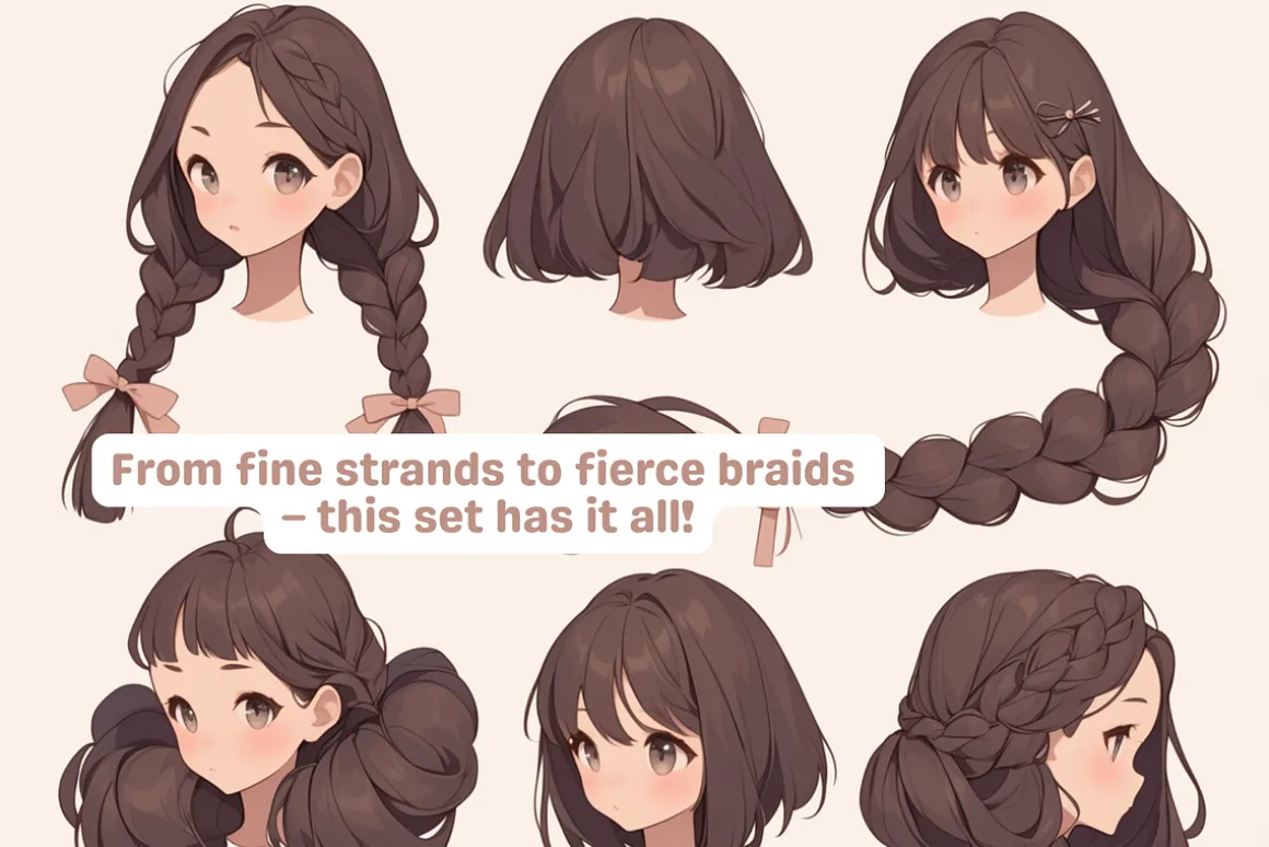 Procreate Ultimate Hair Brushes