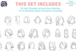 Procreate Ultimate Hair Brushes