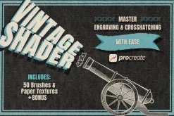 Procreate Vintage Shader Brushes