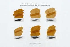 15 Procreate Watercolor Brushes