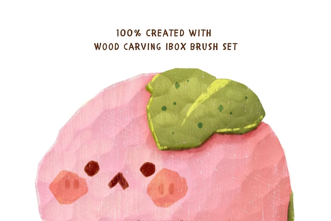 Procreate wood carving brushes