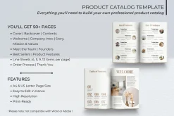Product Catalog Canva Template