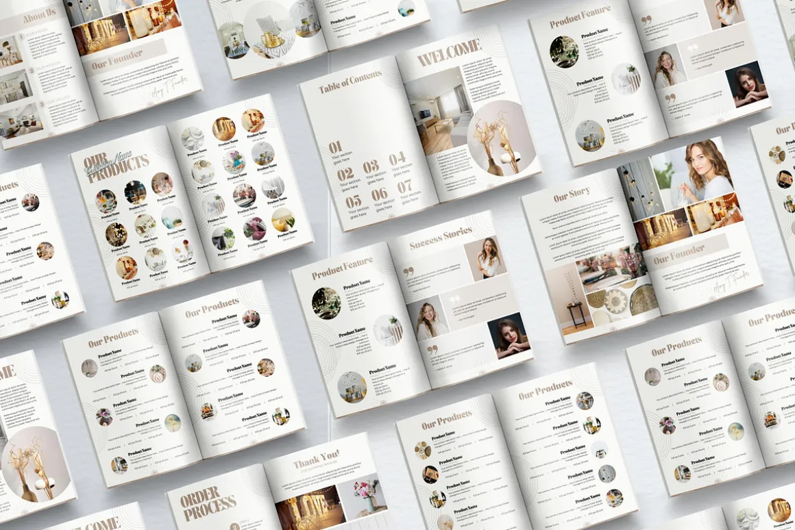Product Catalog Canva Template