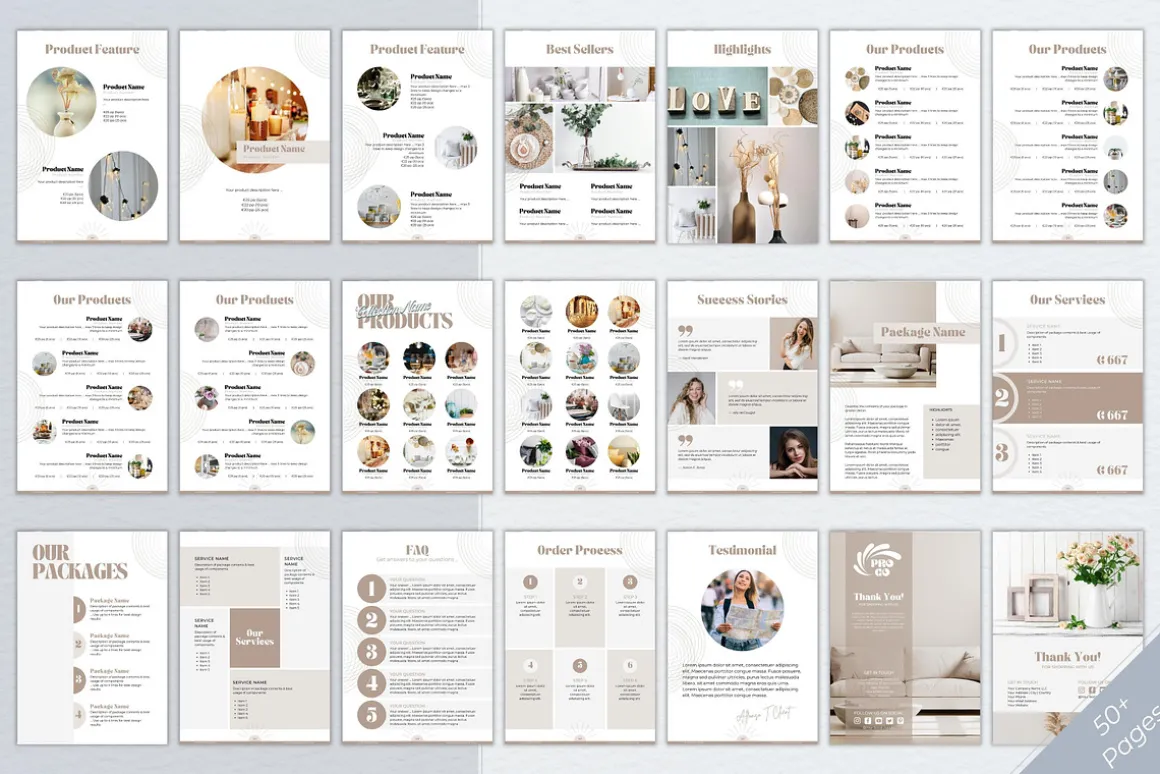 Product Catalog Canva Template