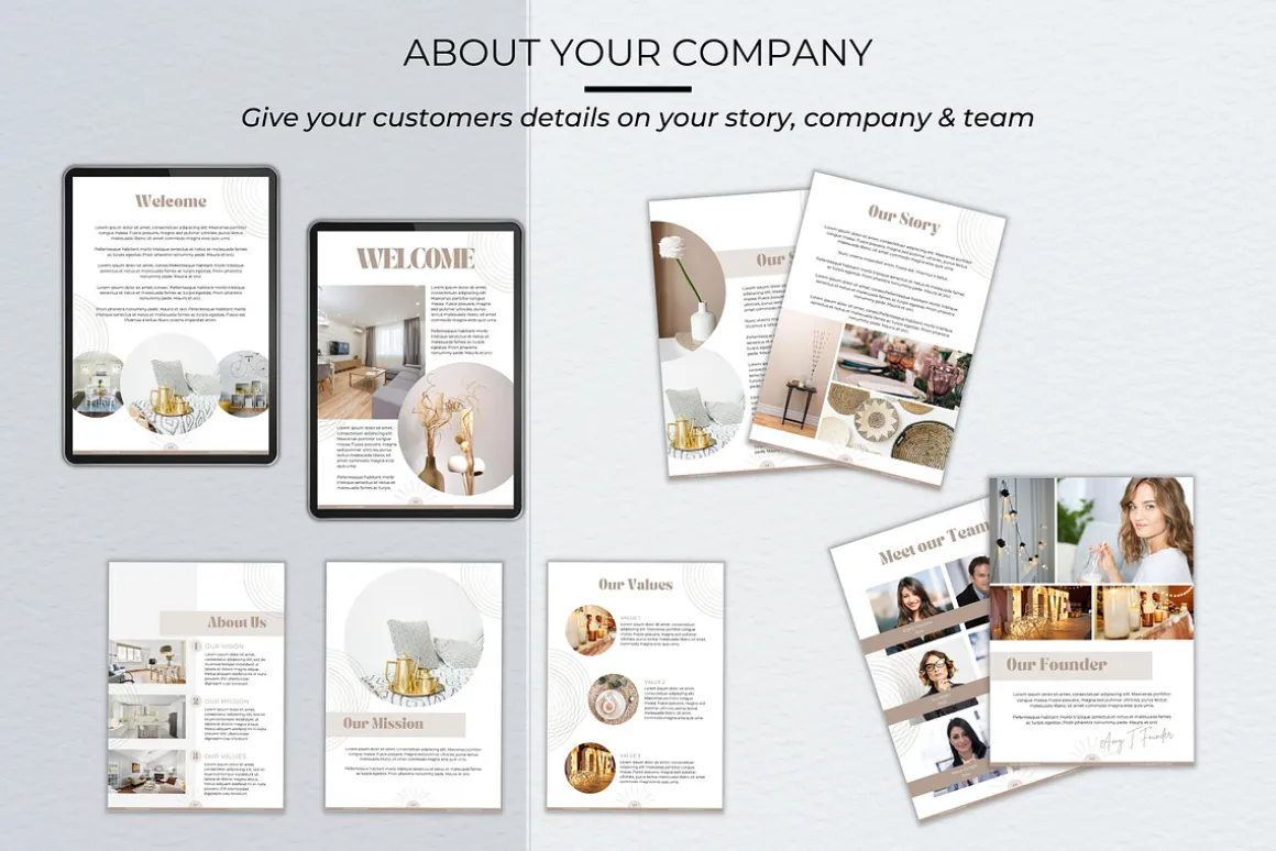 Product Catalog Canva Template
