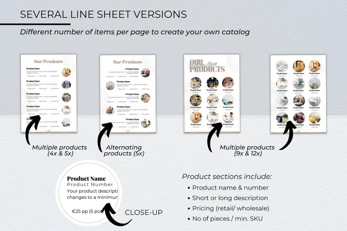 Product Catalog Canva Template